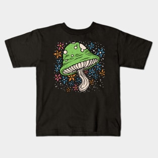 Green Mushroom Kids T-Shirt